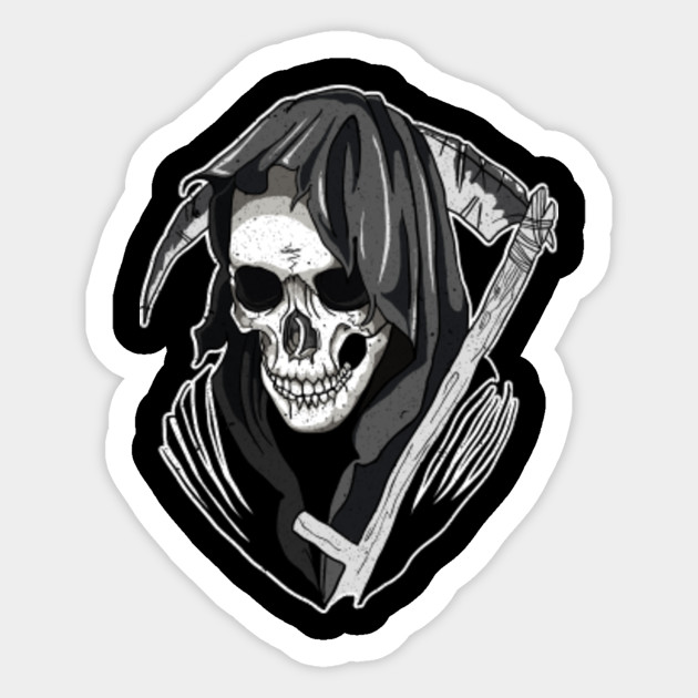 santa muerte skull - Santa Muerte Skull - Sticker | TeePublic